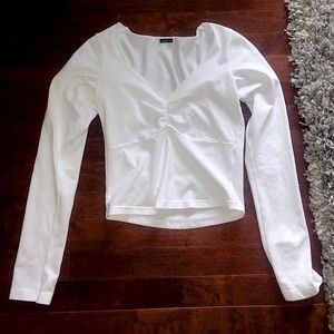 White Brandy Melville Long Sleeve Top